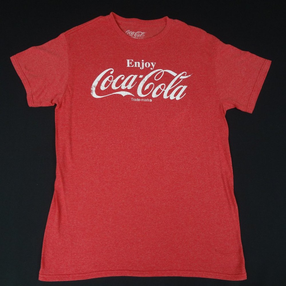 COKE ENJOY COCA-COLA VINTAGE PRINT MEDIUM RED T-SHIRT H1704